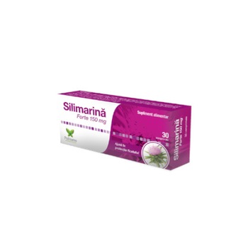 Silimarina forte 150 mg, 30 comprimate, Polipharma Silimarina forte 150 mg, 30 comprimate, Polipharma