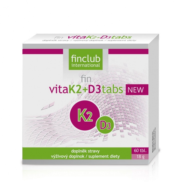Supliment alimentar fin VitaK2+D3tabs Fin Club (60 tablete)