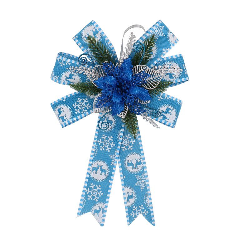 Fundita decorativa iMKⓇ, Din poliester, Albastra, 36 cm, Din material rezistent