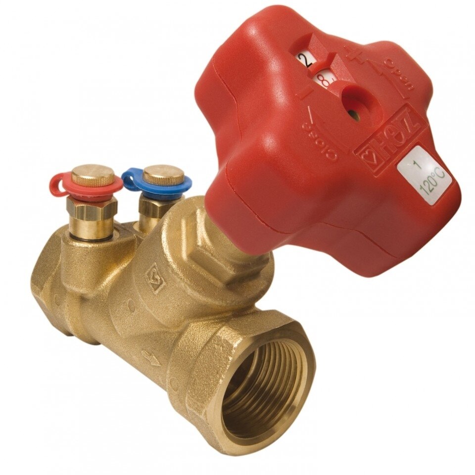 Robinet reglare debit coloane Stromax, cu prize de masurare, scaun inclinat, DN 25, 1 4017 03