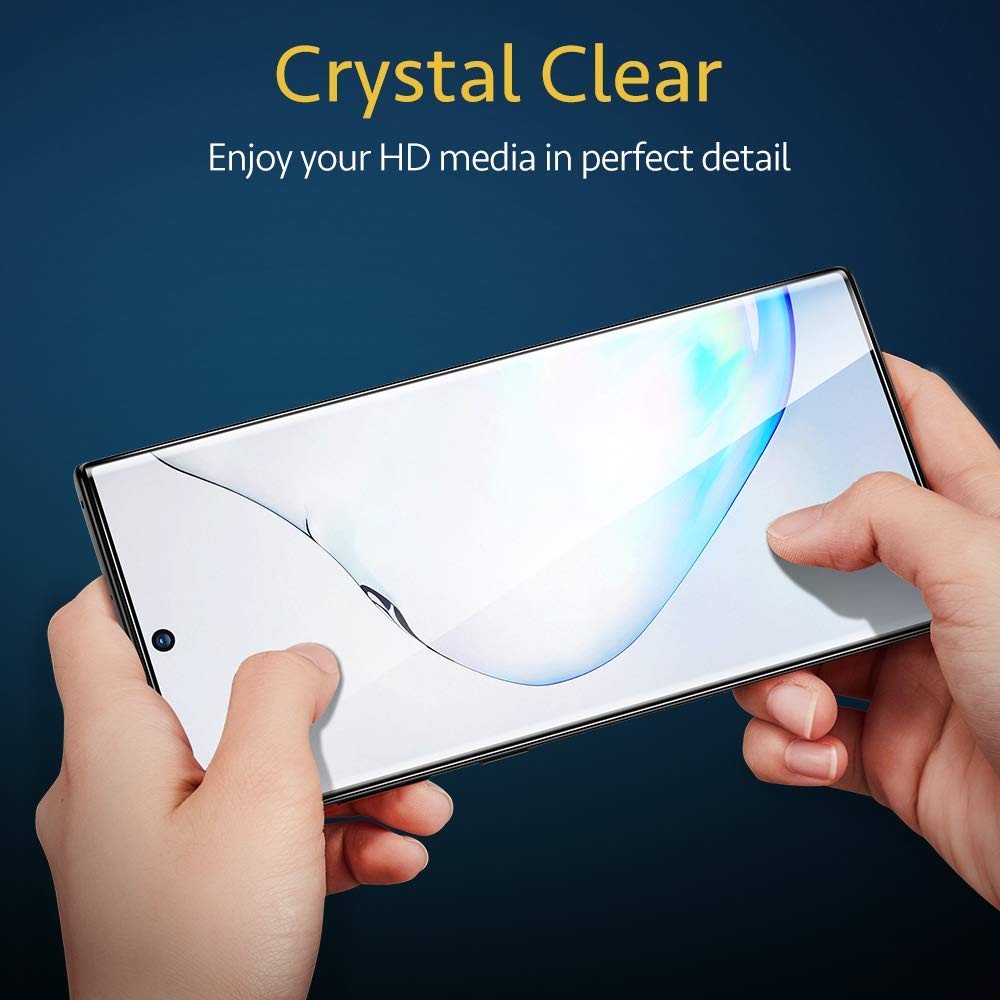 Folie sticla curbata UV Full Glue pentru Samsung Galaxy Note 10 Plus, Transparenta