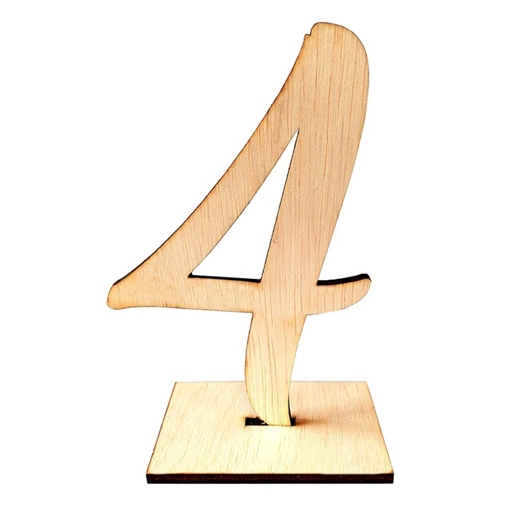 Декоративна празнична маса номер 4, естествено дърво, с опора, 137мм, Artemis Gift