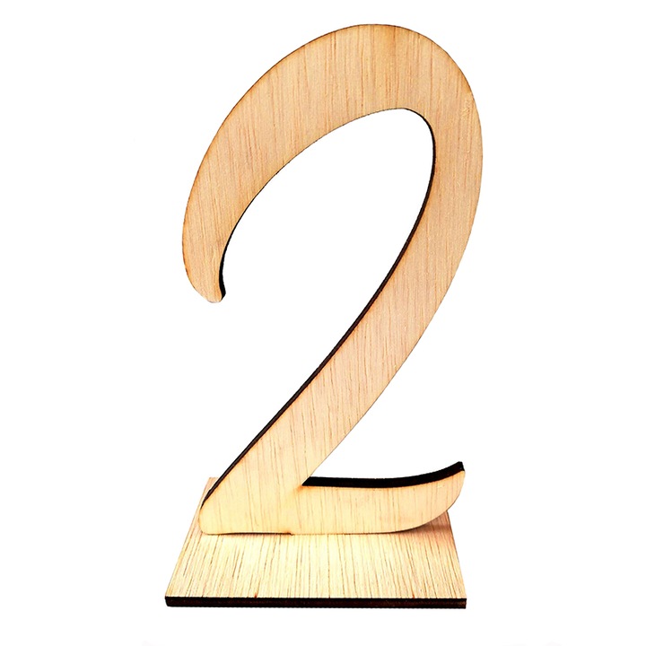 Декоративна празнична маса номер 2, естествено дърво, с опора, 137мм, Artemis Gift