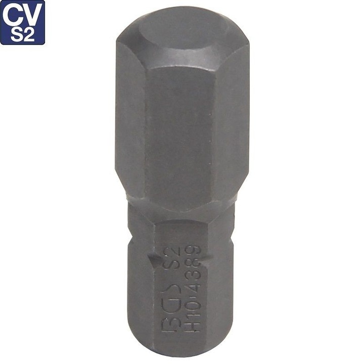 Bit hexagonal H10 cu prindere de 8mm