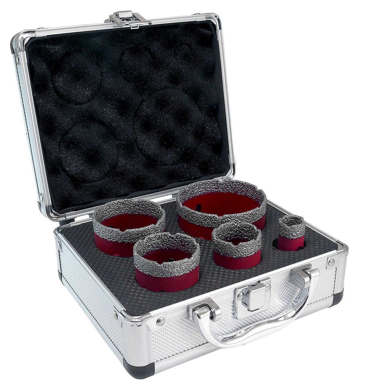 Set 5 carote diamantate, M14, 20-72 mm, Strend Pro