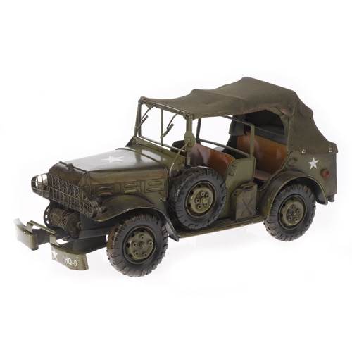 Jeep militar decorativ, RF Collection, editie premium, din metal