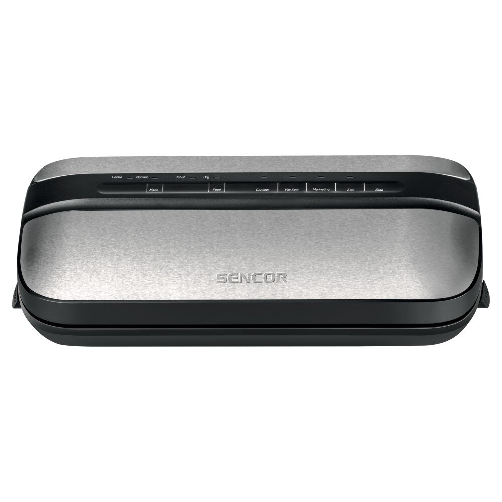 Aparat de vidat Sencor SVS 4010SS, 110W, Vidare umeda/uscata, Set pungi si rola incluse, Argintiu/Negru