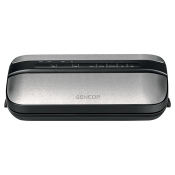 Aparat de vidat Sencor SVS 4010SS, 110W, Vidare umeda/uscata, Set pungi si rola incluse, Argintiu/Negru Aparat de vidat Sencor SVS 4010SS, 110W, Vidare umeda/uscata, Set pungi si rola incluse, Argintiu/Negru
