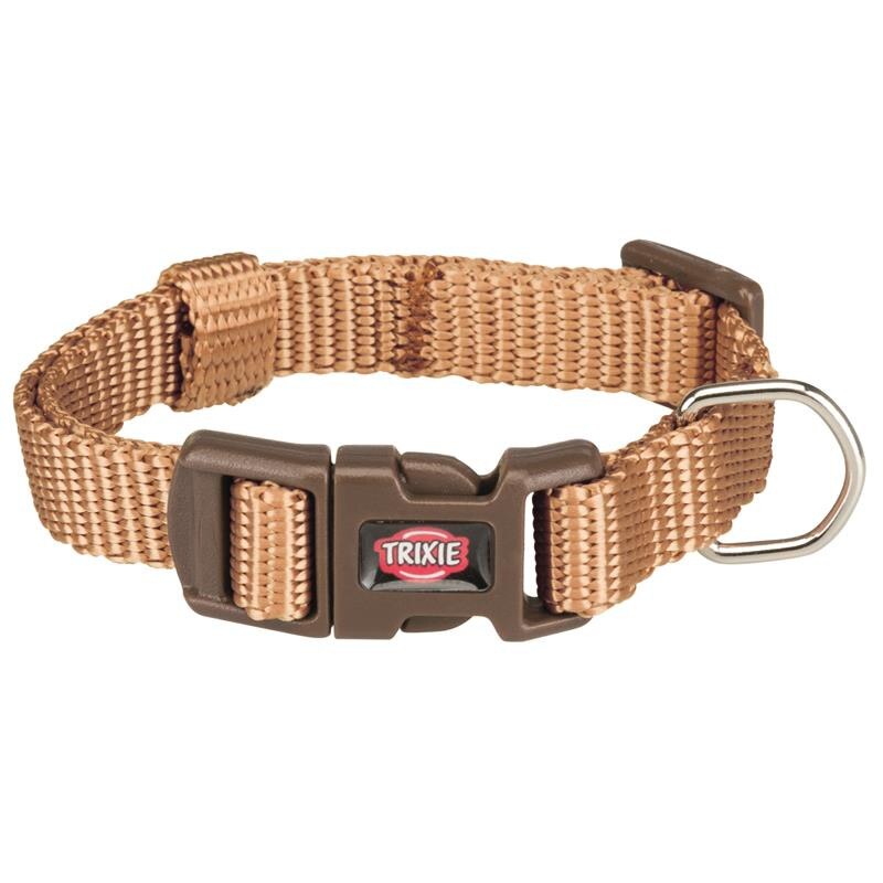 Zgarda Trixie Premium XXS-XS 15-25 cm/10 mm maro caramel pentru caini 202114