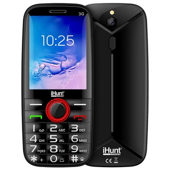 Telefon mobil, iHunt, i5 3G, Dual SIM, 128MB, 64MB RAM, 3G, Black Telefon mobil, iHunt, i5 3G, Dual SIM, 128MB, 64MB RAM, 3G, Black