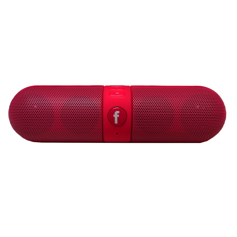 Boxa portabila bluetooth Pill, USB, micro SD, Rosu