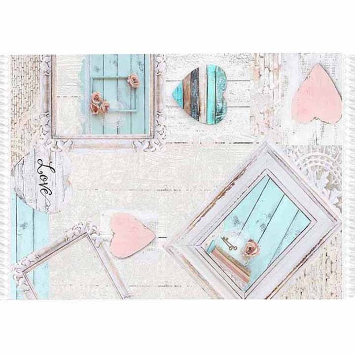 Covor 120x180, Bortis, multicolor/bej, model bej,100 % poliester, 0,5 cm grosime