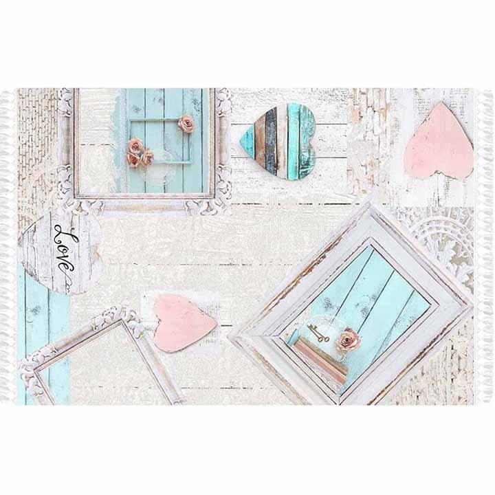 Covor 80x300, Bortis, multicolor/bej,100 % poliester, 0,5 cm grosime