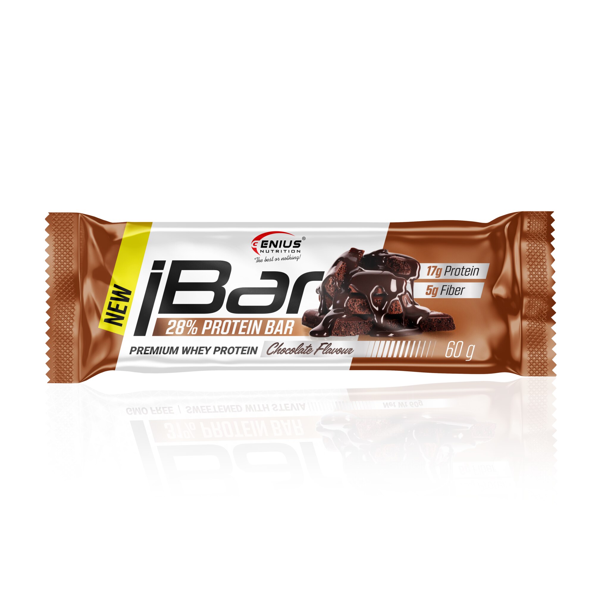 Set 24 Bucati Baton Proteic Genius Nutrition Ibar® 60g Ciocolata