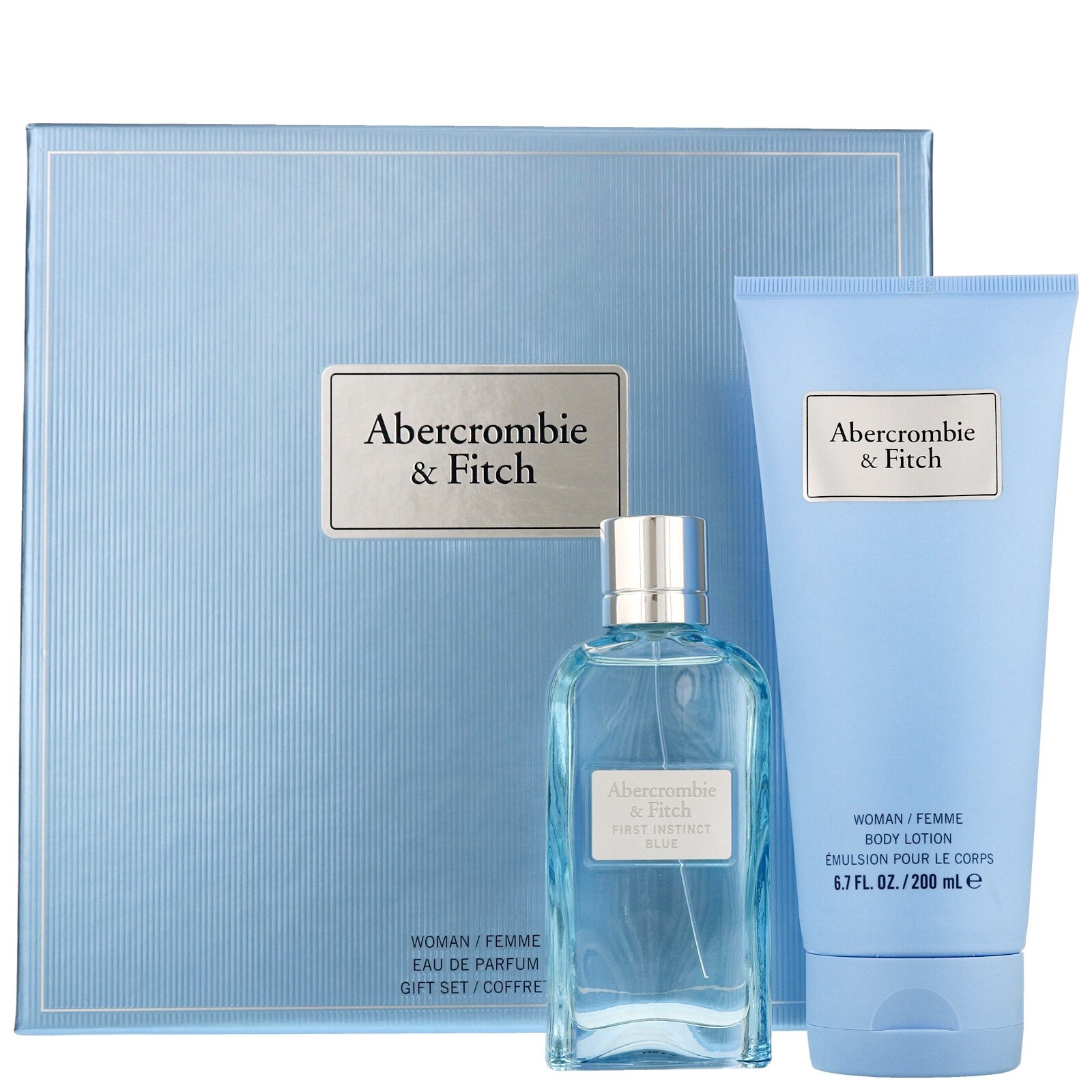 Set Abercrombie & Fitch First Instinct Woman, 50 ml Apa de Parfum, 200 ml Lotiune de Corp