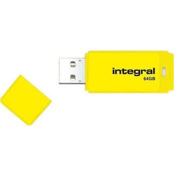 Memorie USB Integral NEON 64GB USB 2.0 Yellow Memorie USB Integral NEON 64GB USB 2.0 Yellow