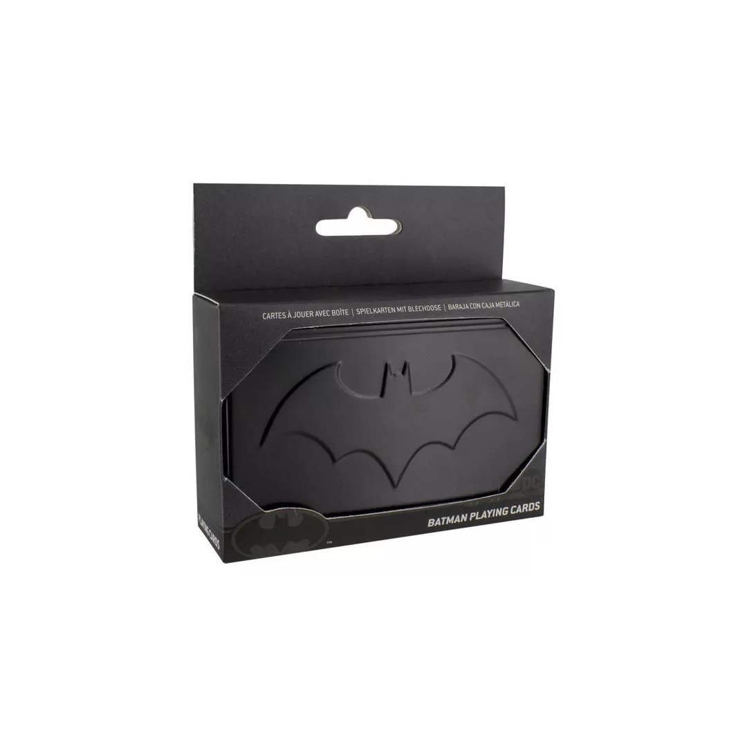 Carti de joc Batman Logo + cutie metalica, Multicolor