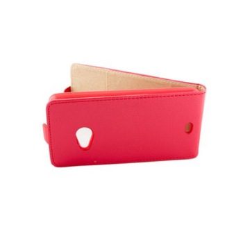 Husa piele ECO flip Nokia Lumia 720 - rosie Husa piele ECO flip Nokia Lumia 720 - rosie