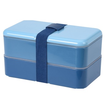 Caserola servire pranz Smart Lunch, albastru, 18x10.5x10 cm