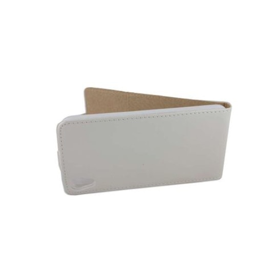 Husa LG X Power, piele eco, flexi, alb