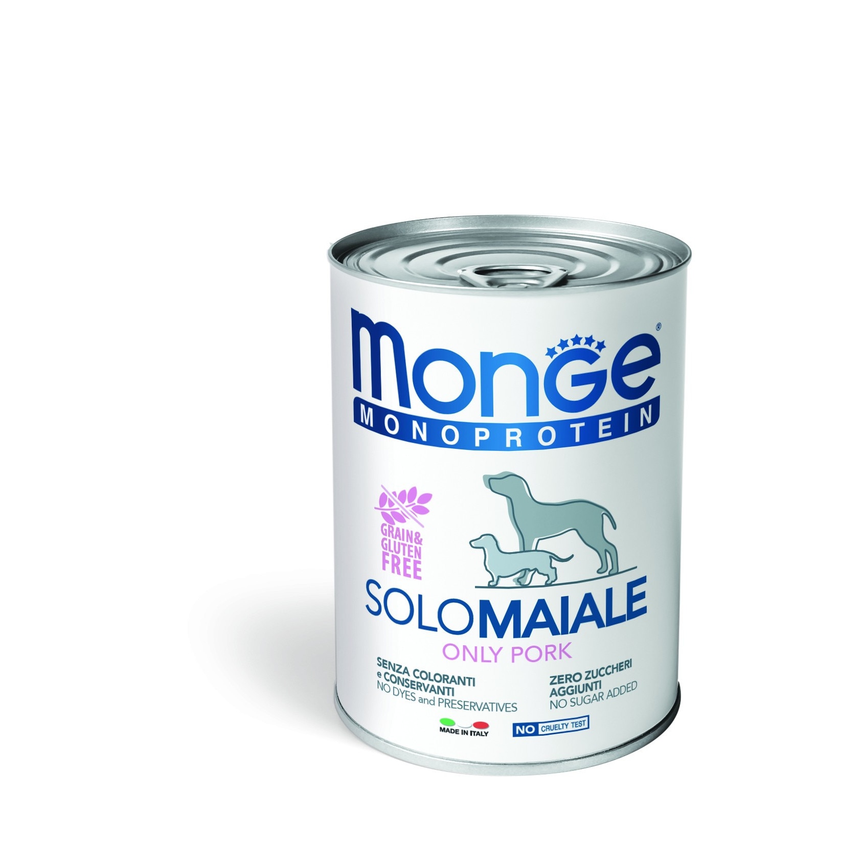 Hrana monoproteica pentru caini, Monge Solo maiale (porc) 400g