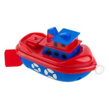 Barcuta de plastic cu mecanism locomotie, Lioness, 15 cm Barcuta de plastic cu mecanism locomotie, Lioness, 15 cm