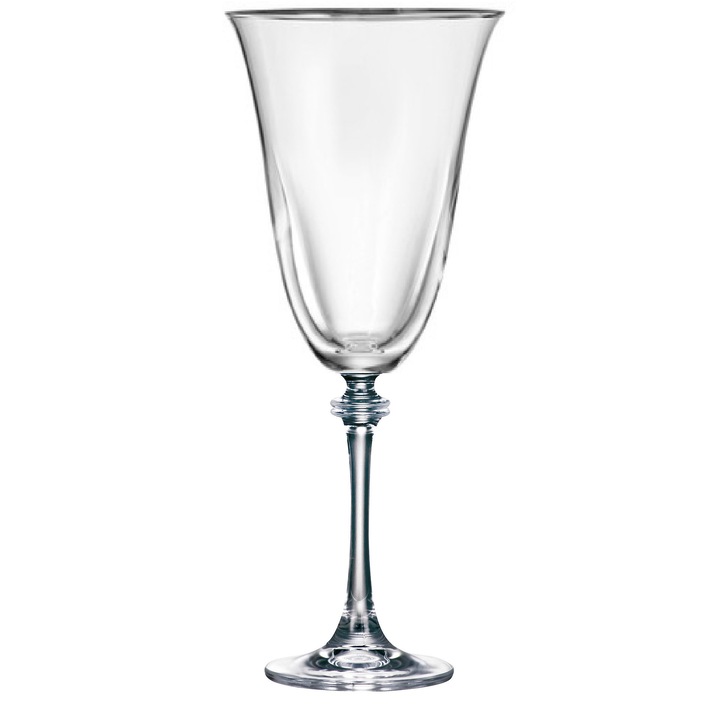 Set 6 Pahare Cristal Bohemia Vin "Alexandra" 185 ml, Decor 230117