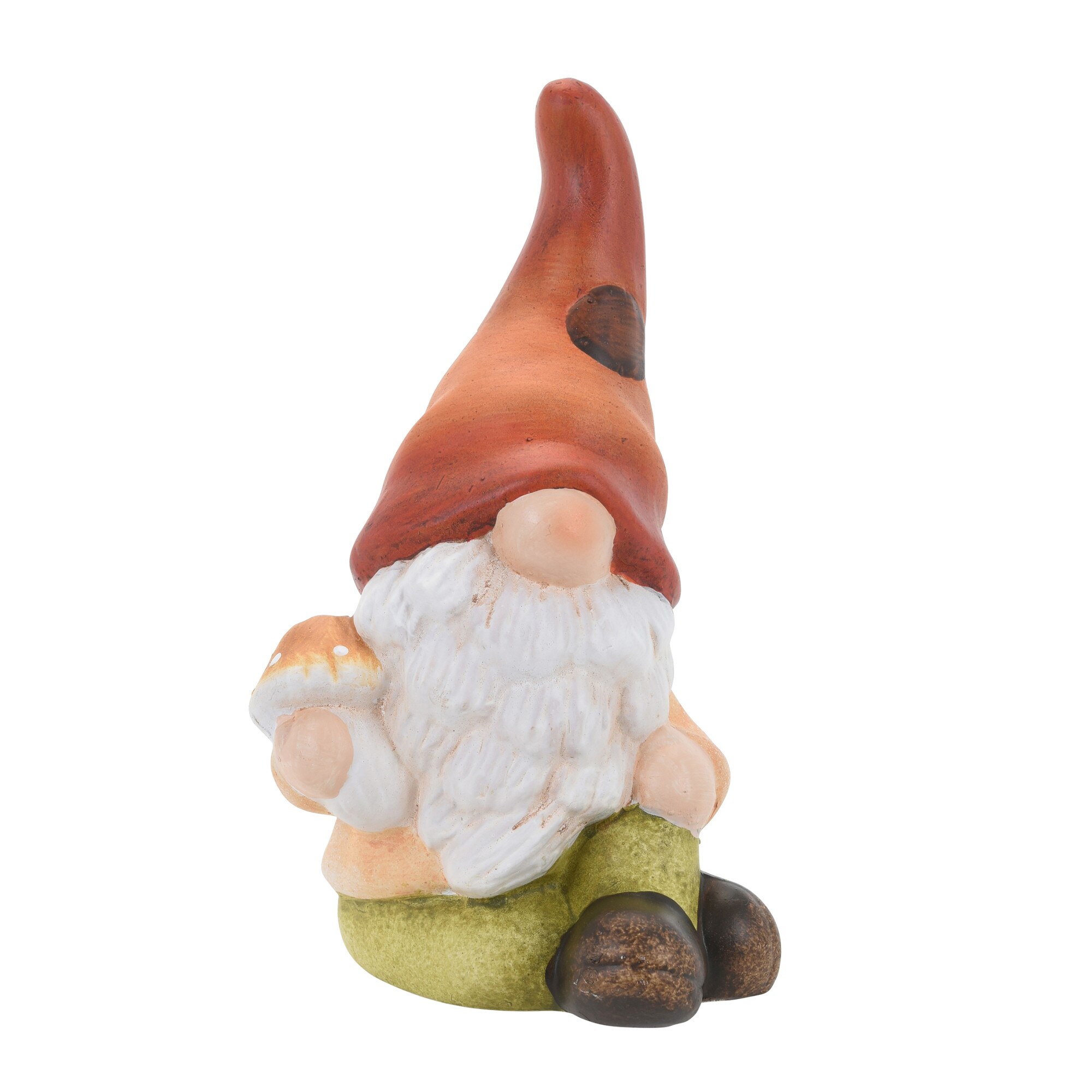 Figurina ceramica, Gnom sezut, inaltime 20 cm