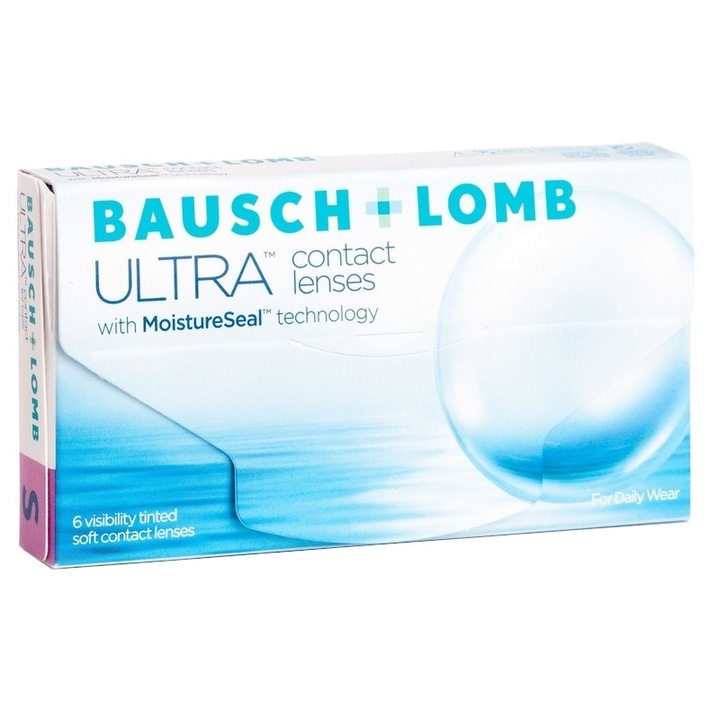 ULTRA месечни контактни лещи Bausch + Lomb, 6pk, -1.25sf