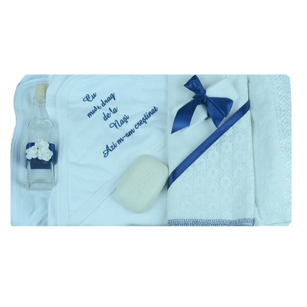 Trusou botez 6 piese baieti NN TBN-04, Multicolor