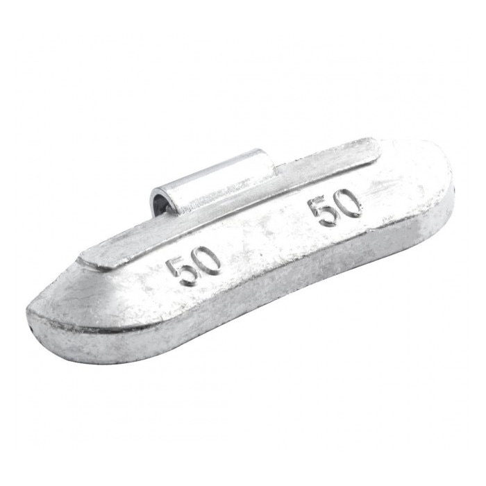 Plumbi standard 50 grame pentru echilibrat jante de tabla, set 50 de bucati