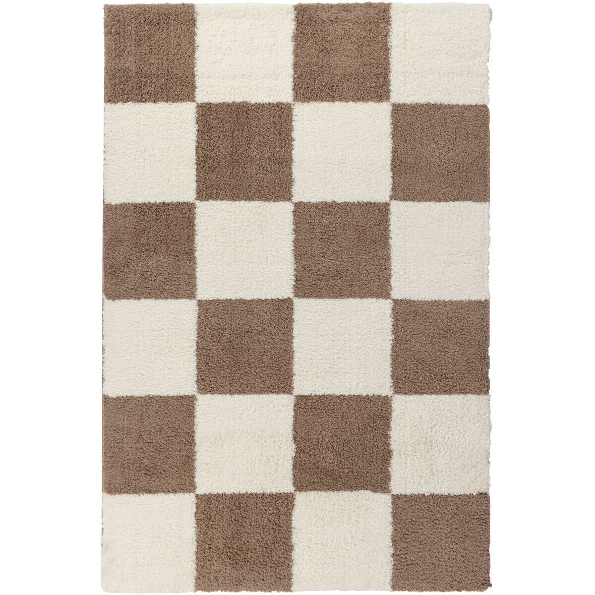 Covor Patchwork Hugh, Crem/Maro, 100x150 cm, C23-032804