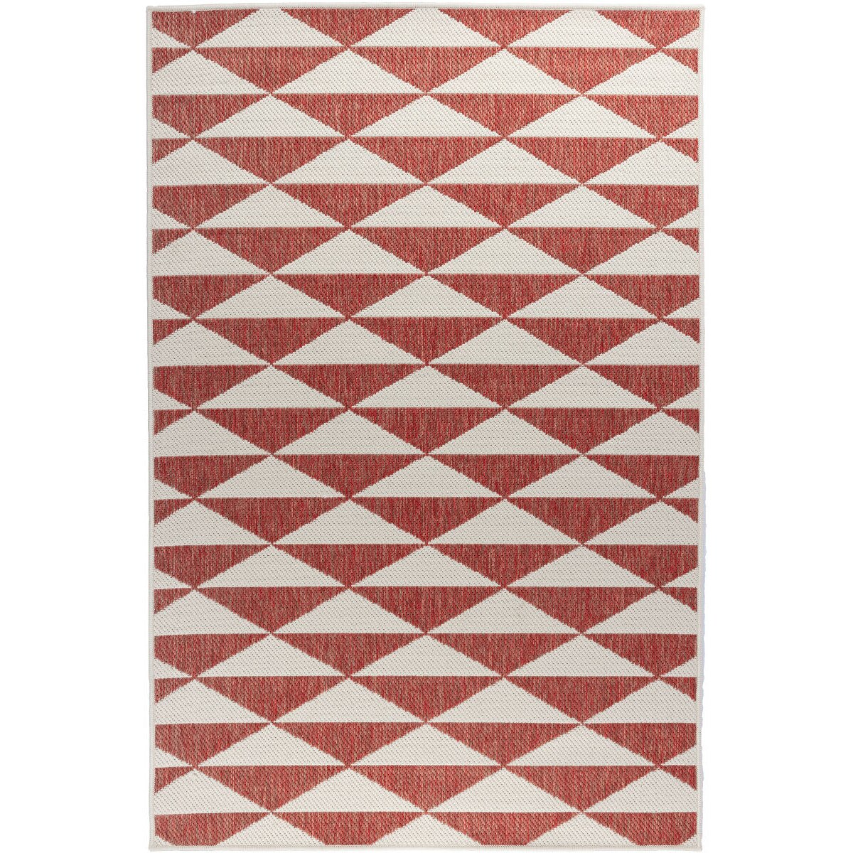 Covor Reversibil Modern & Geometric Titor, Rosu/Maro, 80x140 cm, C132-032706