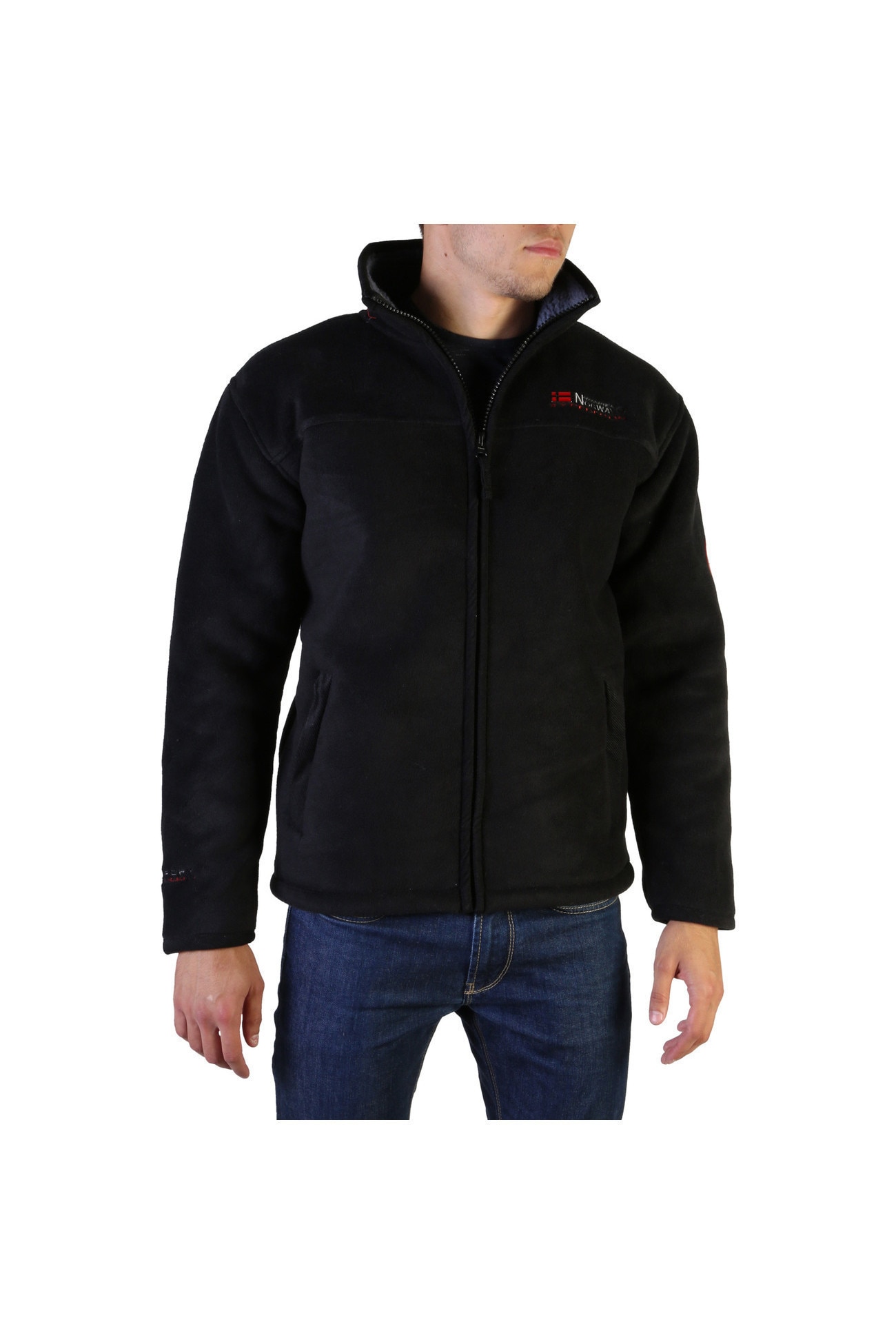 Hanorac model Usine Geographical Norway, Negru