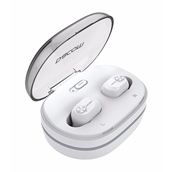 Casti Bluetooth Dacom K6H Pro TWS, Bluetooth 5.0, True Wireless Stereo Pentru iOS si Android, HD Mic, Alb Casti Bluetooth Dacom K6H Pro TWS, Bluetooth 5.0, True Wireless Stereo Pentru iOS si Android, HD Mic, Alb