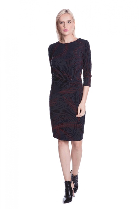 Rochie de zi 15445, bleumarin 36