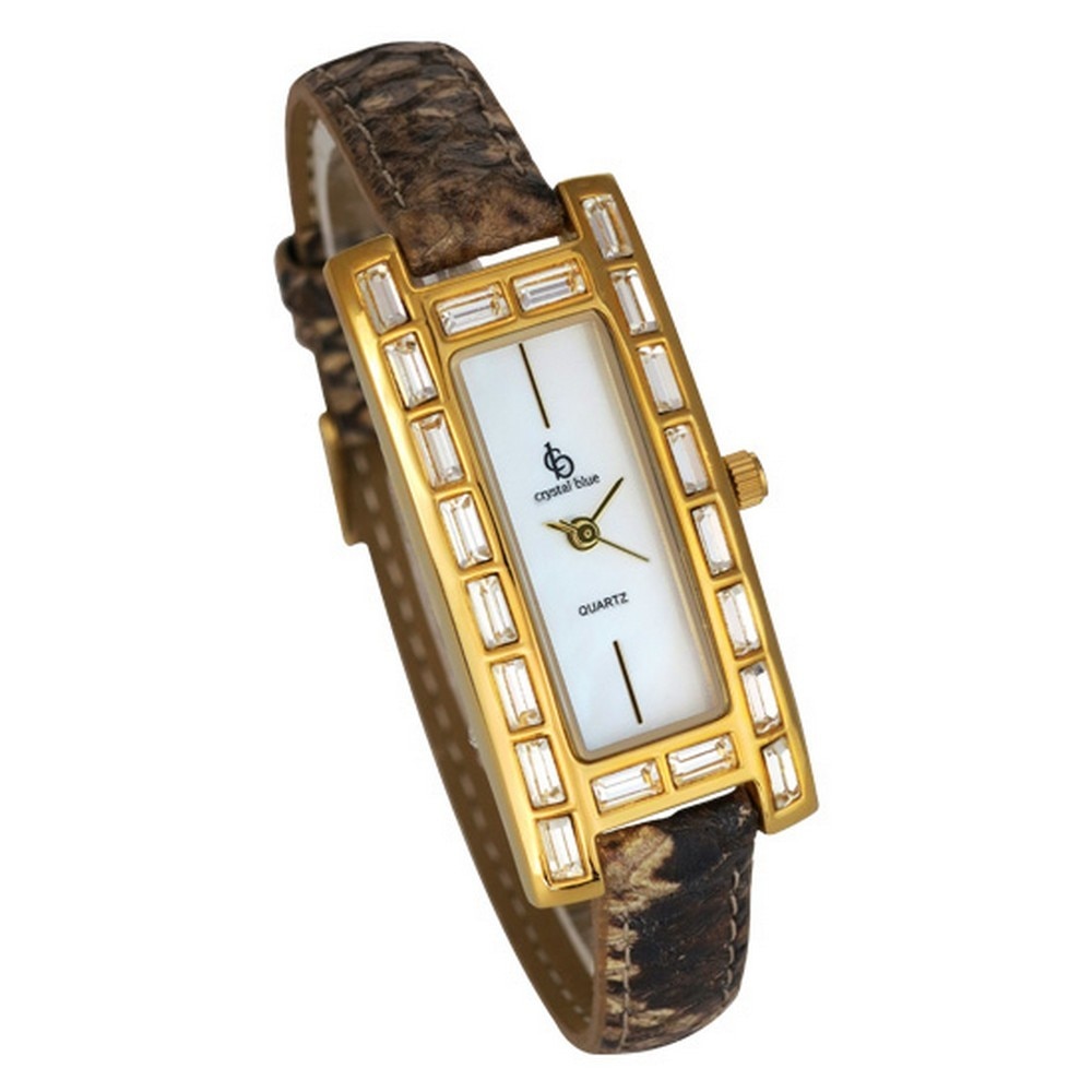 Ceas dama Crystal Blue Royal Brown