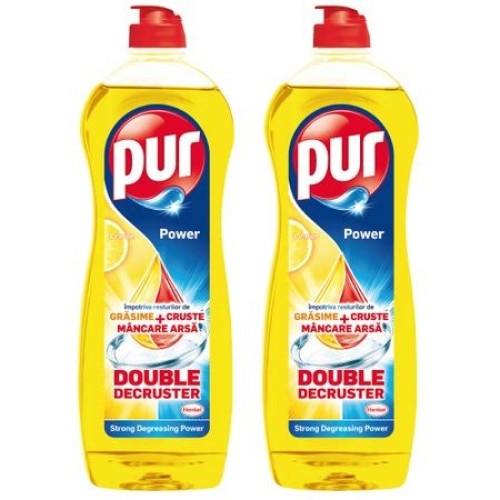 Pachet Detergent vase Pur Lemon , 2x750ml