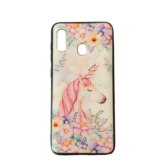 Husa din silicon pentru Samsung Galaxy A20, Multicolor