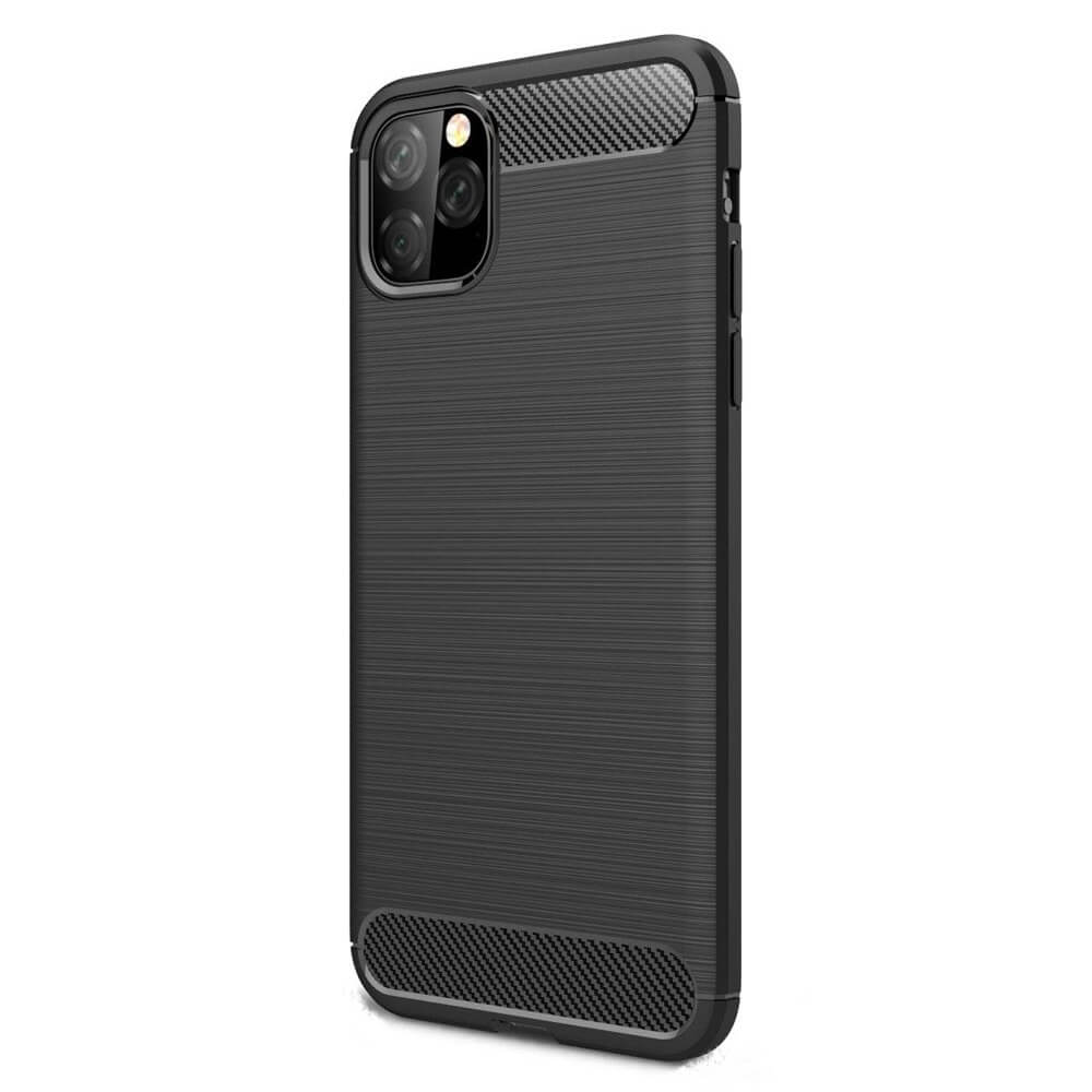 Husa iPhone 11, Carbon Flexibil, Negru