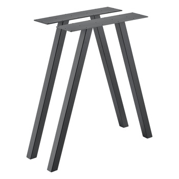 Set California 2 bucati picioare masa, en.casa, 70 x 12 x 72 cm, metal/gri Set California 2 bucati picioare masa, en.casa, 70 x 12 x 72 cm, metal/gri