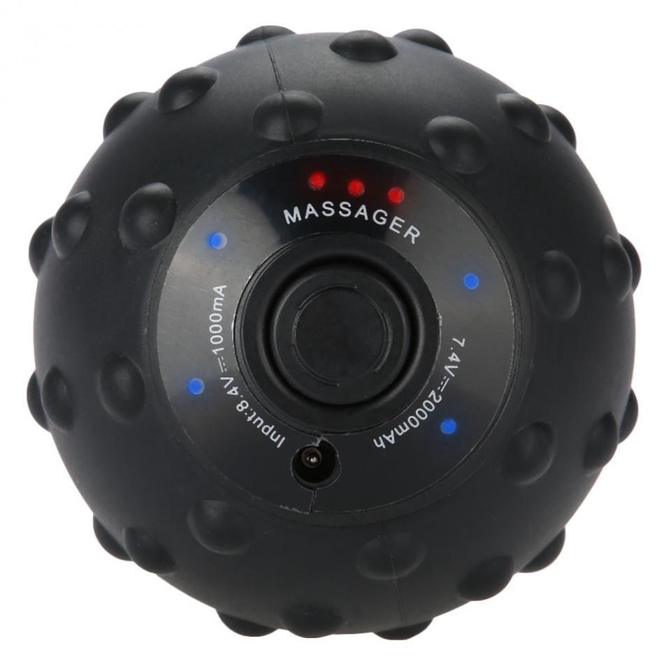 Mini bila de masaj electrica silentioasa cu vibratie de inalta viteza, cu 4 viteze pentru masaj pentru calmarea durerilor musculare si relaxarea muschilor material din silicon flexibil + ABS