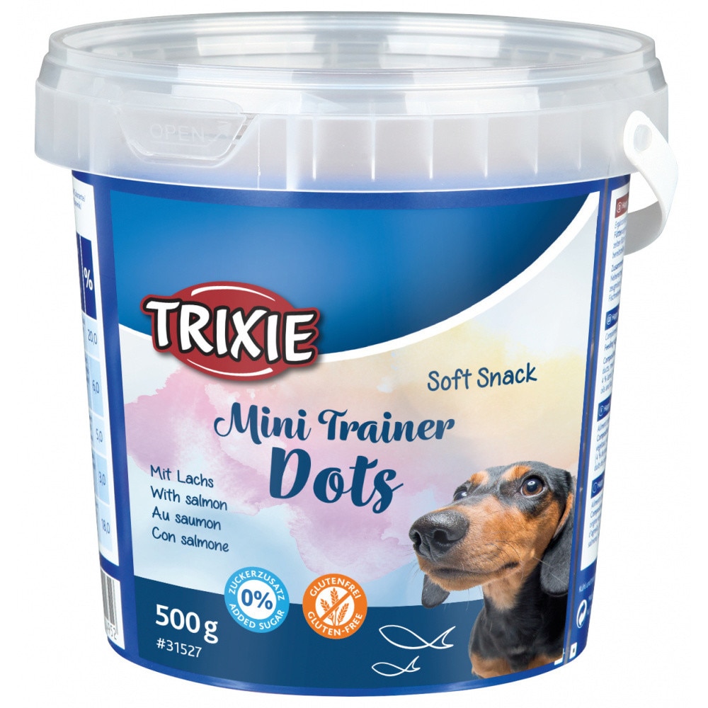 Recompensa Trixie Mini Trainer Dots snack cu somon 500 g pentru caini 31527