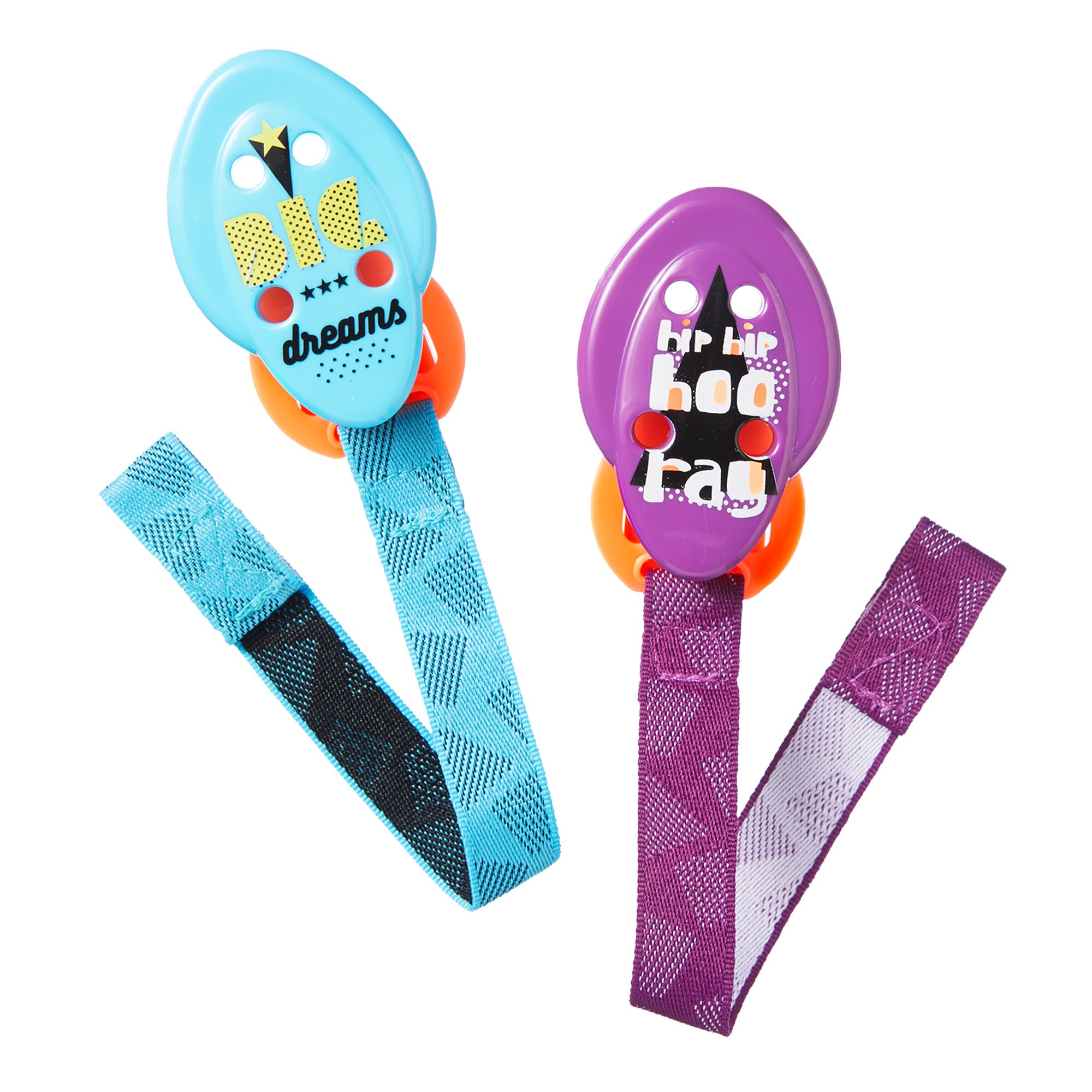 Benzi pentru suzeta, Tommee Tippee, Albastru / Mov, 2 buc