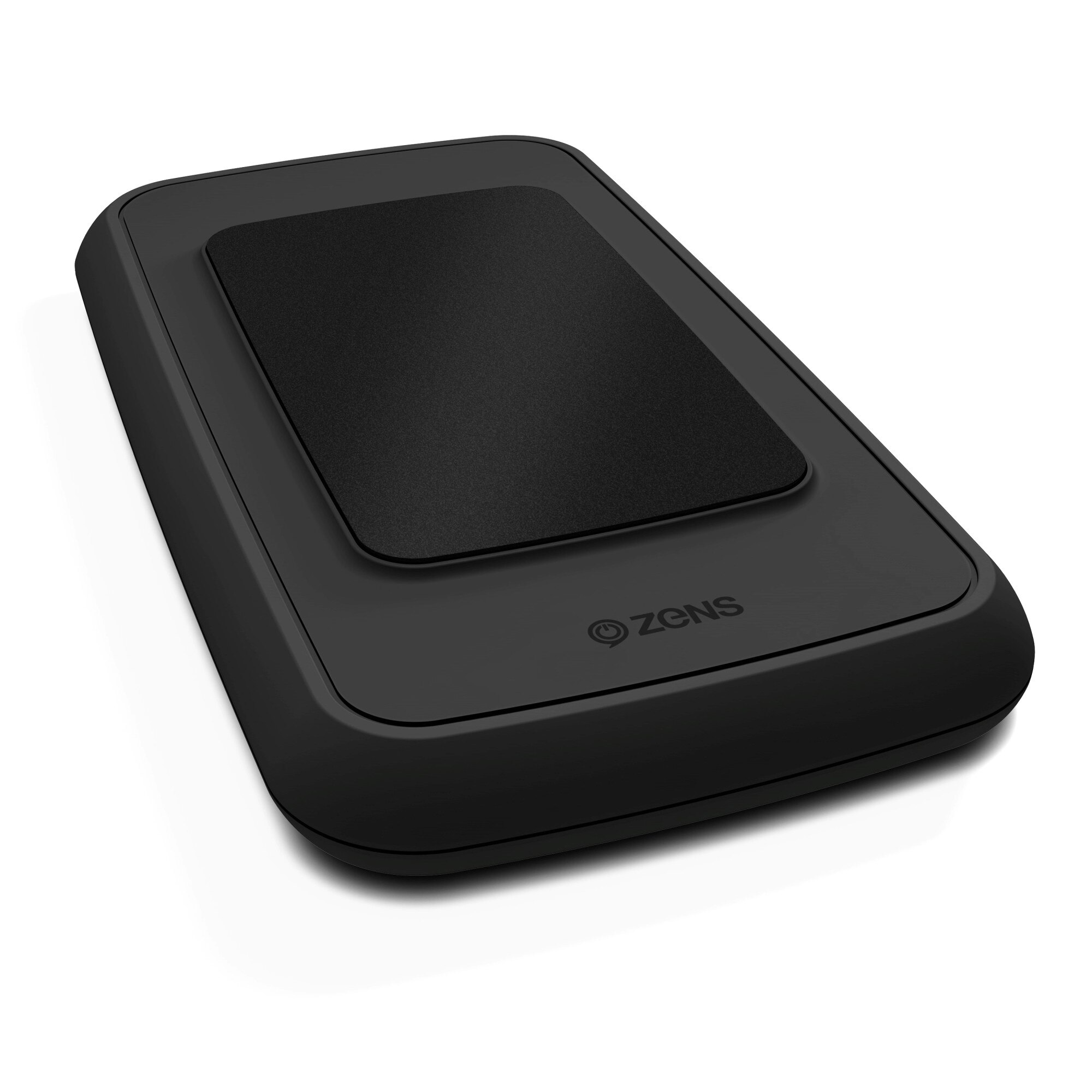 Incarcator Wireless cu Power Bank 4500mAh ZENS, prindere cu adeziv, Negru