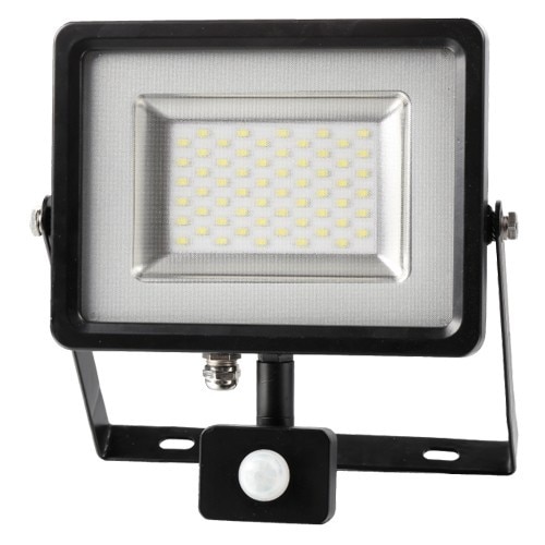 Proiector LED SMD Senzor Corp Negru Alb rece 50W 30000 h