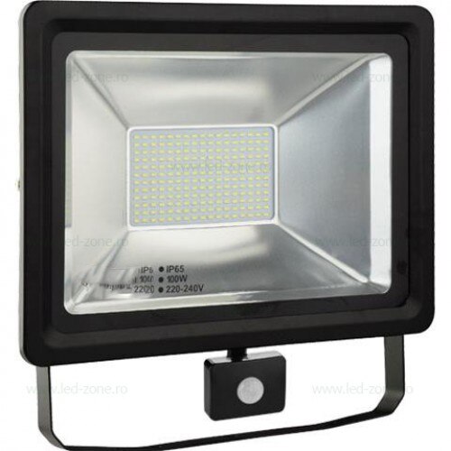 30W Proiector LED SMD Senzor Corp Negru Alb cald