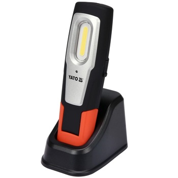 Lampa cu led si acumulator Yato YT-08560, putere 3W, 350 lm, 2200 mAh Lampa cu led si acumulator Yato YT-08560, putere 3W, 350 lm, 2200 mAh