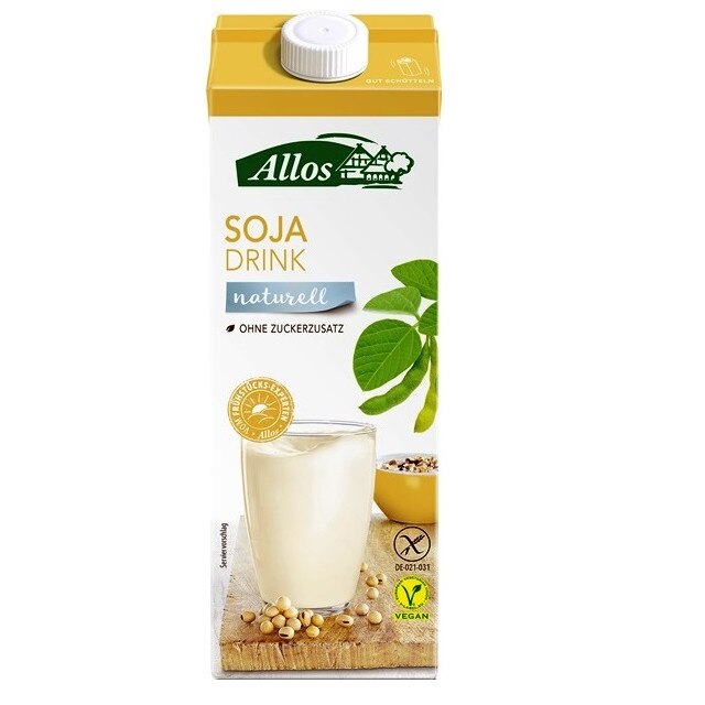 Bautura de soia Fara Gluten si Lactoza Allos Bio 1 l