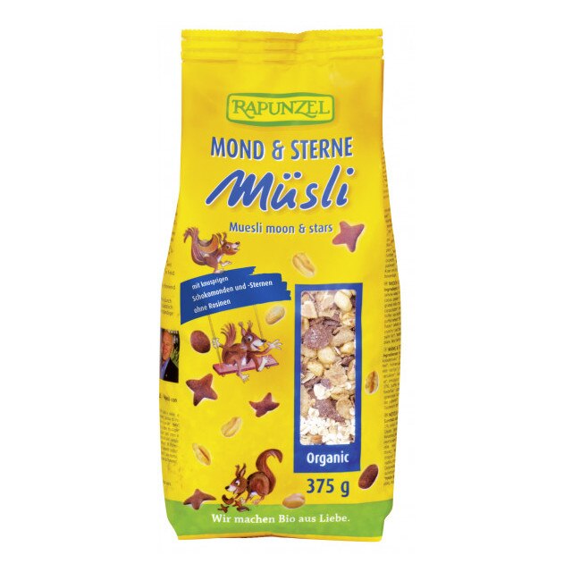 Musli in forma de luna&stele Bio Rapunzel 375 g